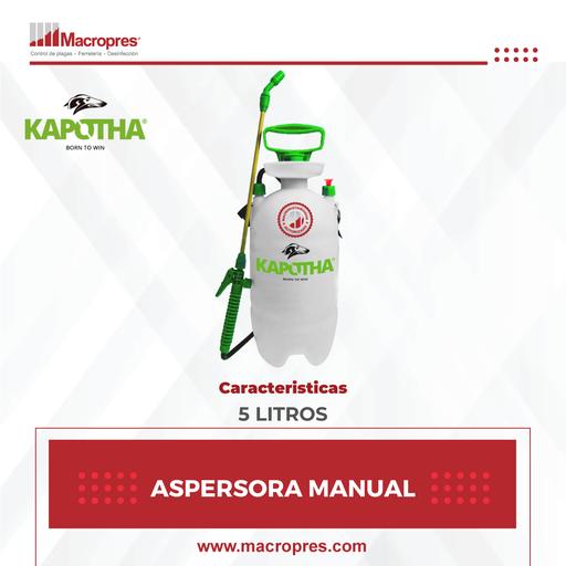 [KPTA-52] ASPERSORA MANUAL 5 LITROS KAPOTHA 